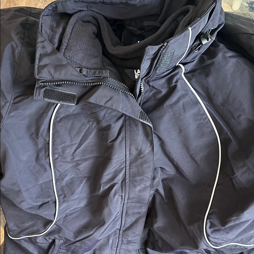 Lands' End Women’s Dark Blue Performance Jacket with removable fleece jacket​